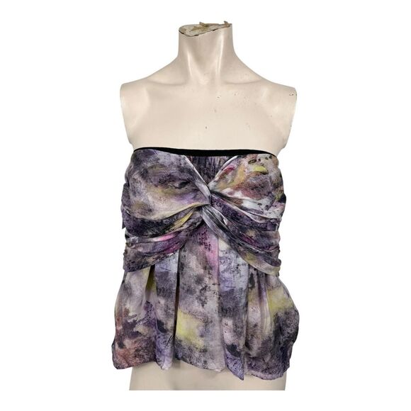 Elizabeth and James Tops - elizabeth and james strapless watercolor